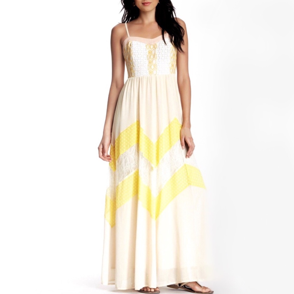 Anthropologie Chevron Gown